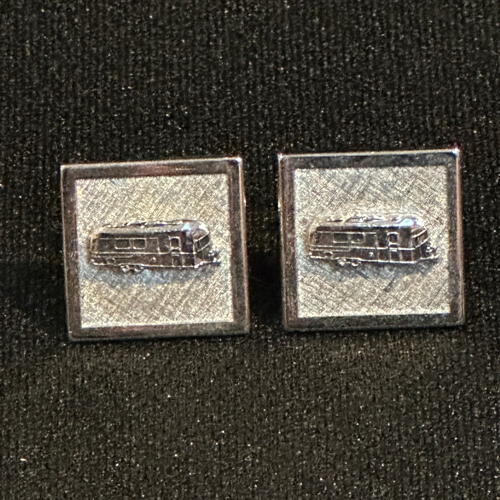 Silver Airstream Cufflinks
